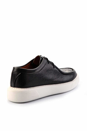 Siyah Siyah Leather Erkek Casual Ayakkabı E01798111140