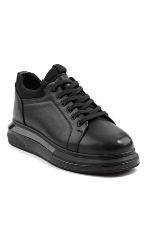 Siyah Hakiki Deri Erkek Sneaker E01811099343
