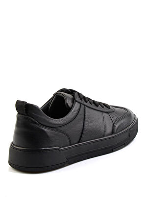 Siyah Hakiki Deri Erkek Sneaker E01811415743