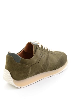 Haki Hakiki Deri Erkek Sneaker E01811042702