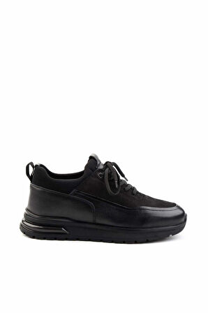 Siyah Leather Erkek Casual Ayakkabı E01811691143