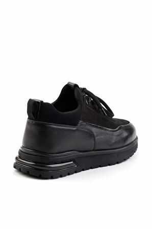 Siyah Leather Erkek Casual Ayakkabı E01811691143