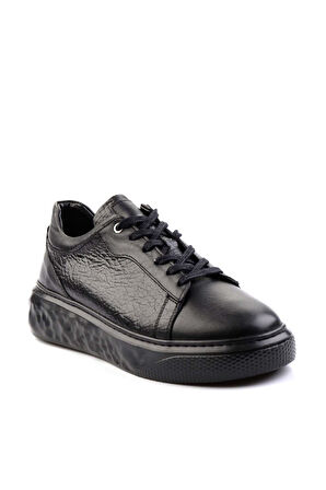 Siyah Leather Erkek Sneaker E01863641243