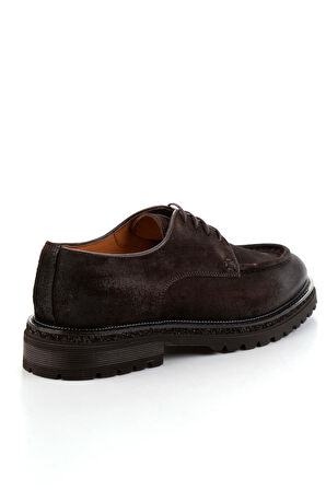 Kahve Hakiki Deri Erkek Casual Ayakkabı E01901404402