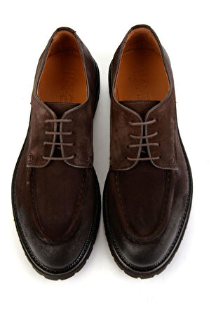 Kahve Hakiki Deri Erkek Casual Ayakkabı E01901404402