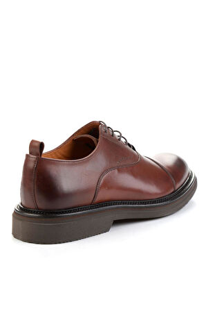 Kahve Hakiki Deri Erkek Klasik Ayakkabı E01901700541