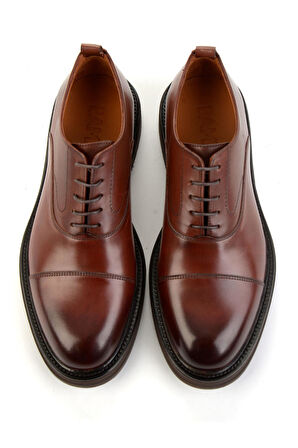 Kahve Hakiki Deri Erkek Klasik Ayakkabı E01901700541