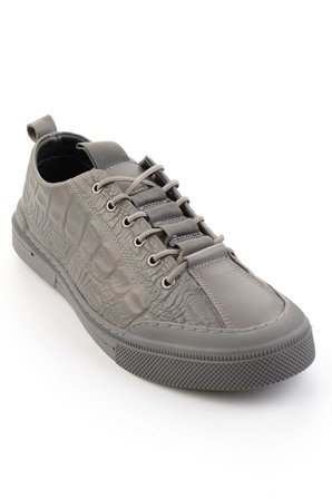 Gri Hakiki Deri Erkek Sneaker E01900251044