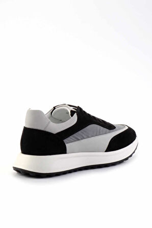 Siyah Süet Hakiki Deri Erkek Sneaker E01901625702