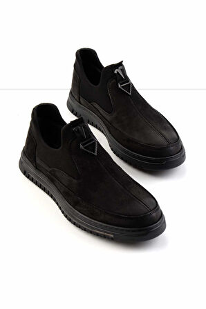Siyah Leather Erkek Casual Ayakkabı E01900240201