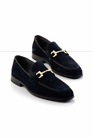 Lacivert Hakiki Deri Erkek Klasik Ayakkabı E01902004502