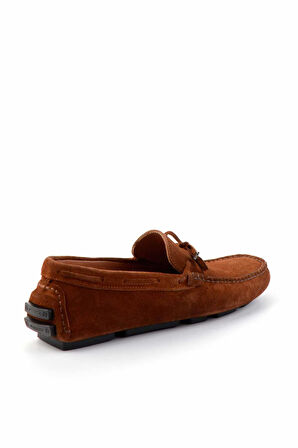 Taba Süet Hakiki Deri Erkek Loafer Ayakkabı E01902000202