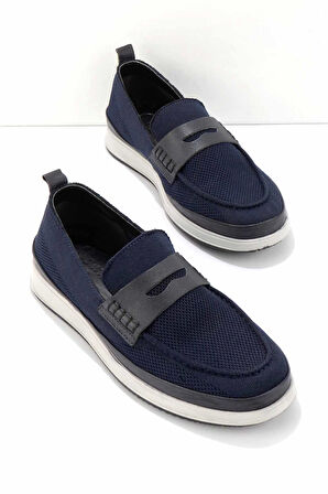 Lacivert Triko  Erkek Loafer Ayakkabı E01902491382