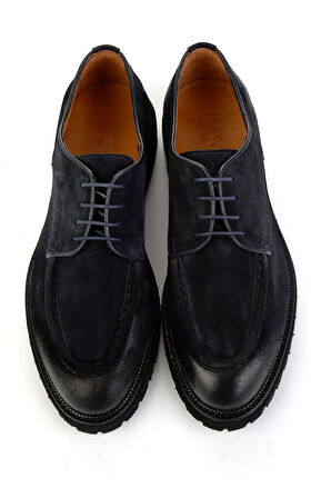 Lacivert Hakiki Deri Erkek Casual Ayakkabı E01901404402