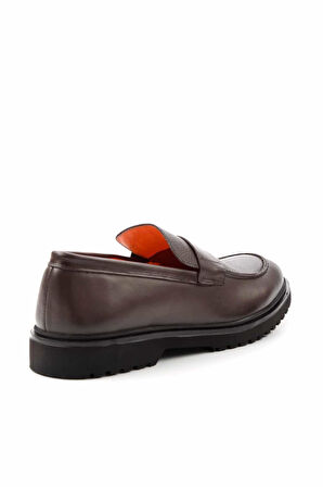 Kahve Leather Erkek Loafer Ayakkabı E01902900041