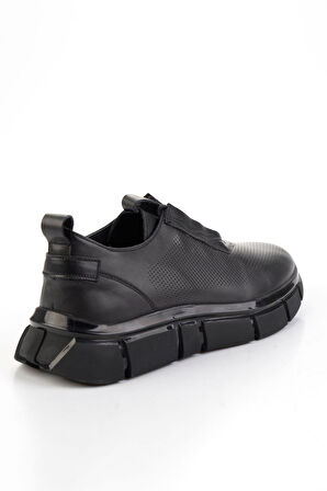 Siyah Hakiki Deri Erkek Sneaker E01958178003