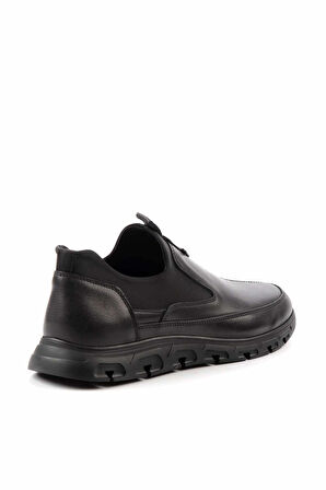 Siyah Hakiki Deri Erkek Casual Ayakkabı E01958156843