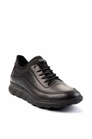 Siyah Hakiki Deri Erkek Casual Ayakkabı E01958149043