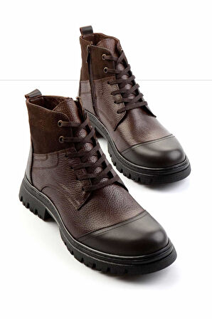 Siyah Leather Erkek Bot & Bootie E02035963041