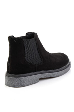 Siyah Hakiki Deri Erkek Bot & Bootie E02089000102