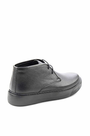 Siyah Hakiki Deri Erkek Bot & Bootie E02107050003