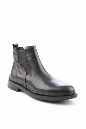 Siyah Leather Erkek Bot & Bootie E02194012003