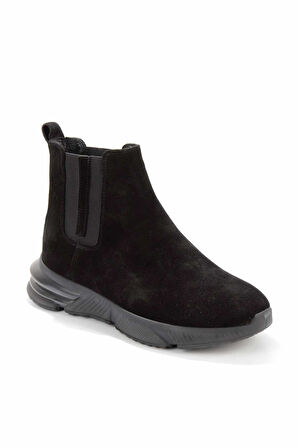 Siyah Leather Erkek Bot & Bootie E02200200402