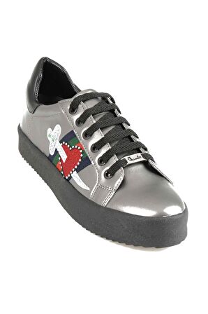 Kurşun Siyah  Kadın Sneaker E0220633309