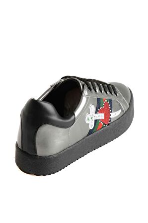 Kurşun Siyah  Kadın Sneaker E0220633309