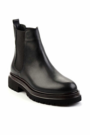 Siyah Leather Erkek Bot & Bootie E02304930143