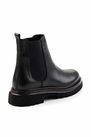 Siyah Leather Erkek Bot & Bootie E02304930143