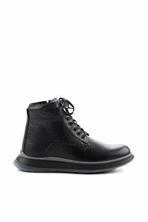 Siyah Hakiki Deri Erkek Bot & Bootie E02381065140