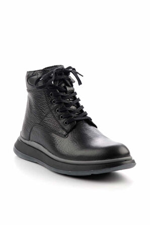 Siyah Hakiki Deri Erkek Bot & Bootie E02381065140