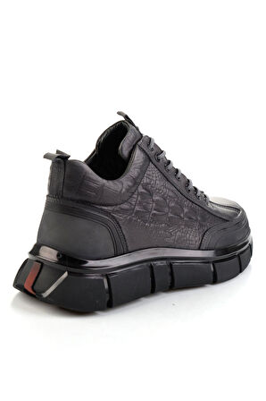 Gri Hakiki Deri Erkek Bot & Bootie E02398400103