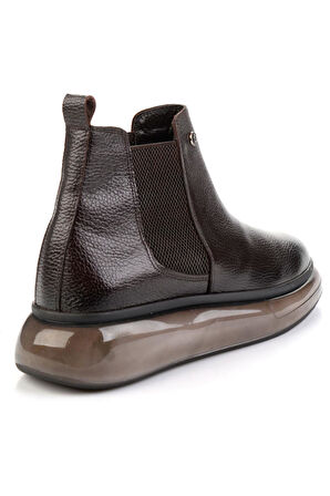 Kahve Hakiki Deri Erkek Bot & Bootie E02401080540