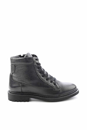 Siyah Leather Erkek Bot & Bootie E02549517203