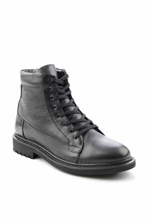 Siyah Leather Erkek Bot & Bootie E02549517203