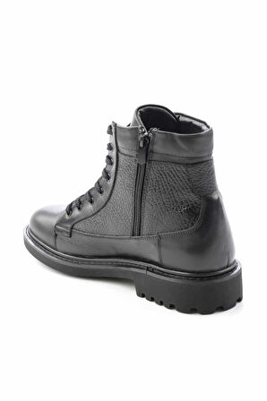 Siyah Leather Erkek Bot & Bootie E02549517203