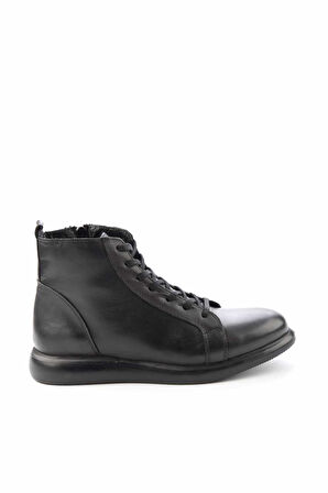 Siyah Leather Erkek Bot & Bootie E02549681303