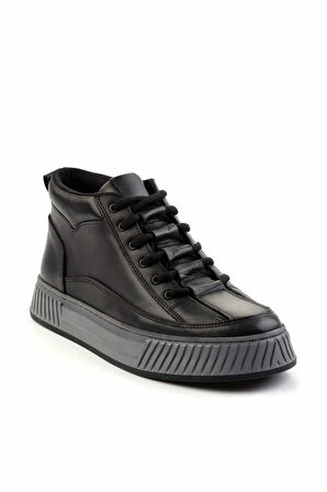 Siyah Leather Erkek Bot & Bootie E02556105201
