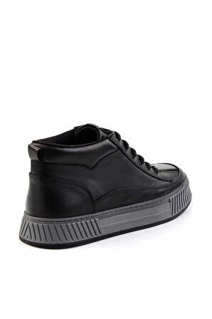Siyah Leather Erkek Bot & Bootie E02556105201