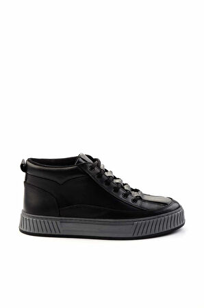 Siyah Leather Erkek Bot & Bootie E02556105201