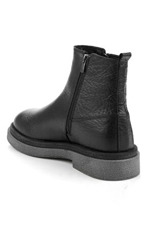 Siyah Hakiki Deri Erkek Bot & Bootie E02597000710