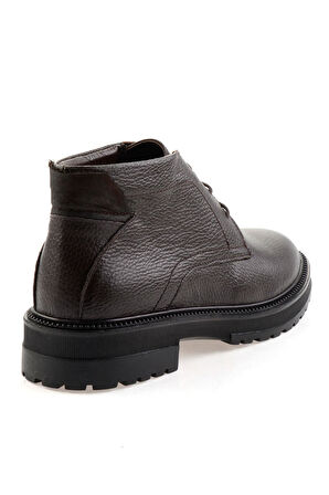Kahve Hakiki Deri Erkek Bot & Bootie E02594401540