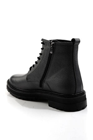 Gri Hakiki Deri Erkek Bot & Bootie E02594401340