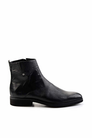 Siyah Leather Erkek Bot & Bootie E02630227445