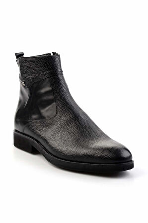 Siyah Leather Erkek Bot & Bootie E02630227445