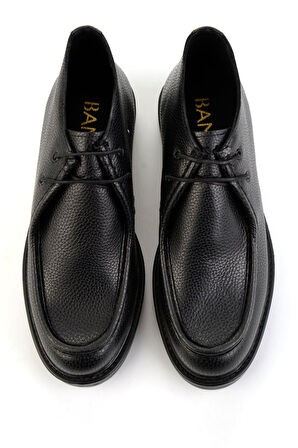 Siyah Hakiki Deri Erkek Bot & Bootie E02648606640