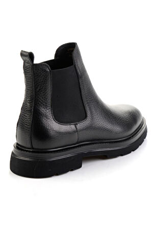 Siyah Hakiki Deri Erkek Bot & Bootie E02648612440