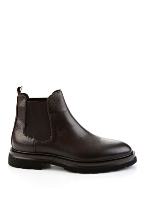 Kahve Hakiki Deri Erkek Bot & Bootie E02648612440